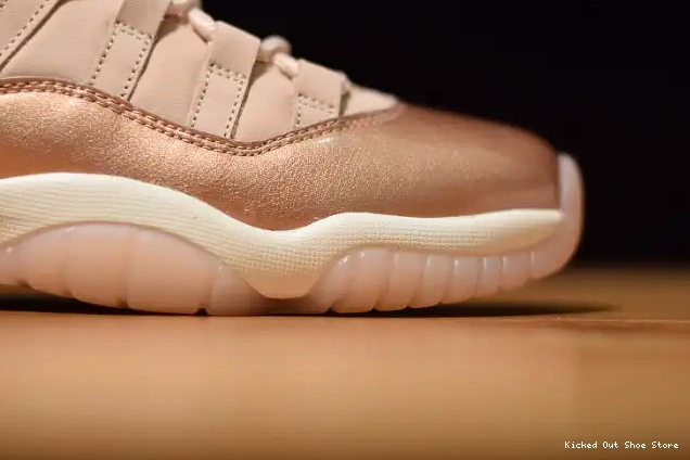 Kicked Out Shoe Store Rose GS 11 Gold Jordan Low Air AH7860-105 0517